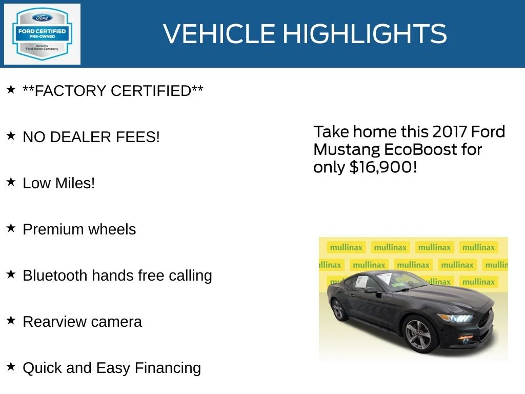 Certified Used 2017 Black Ford EcoBoost image 12