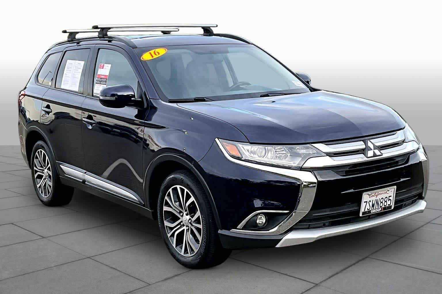 Used 2016 Mitsubishi Outlander SEL with VIN JA4AZ3A34GZ028971 for sale in Folsom, CA