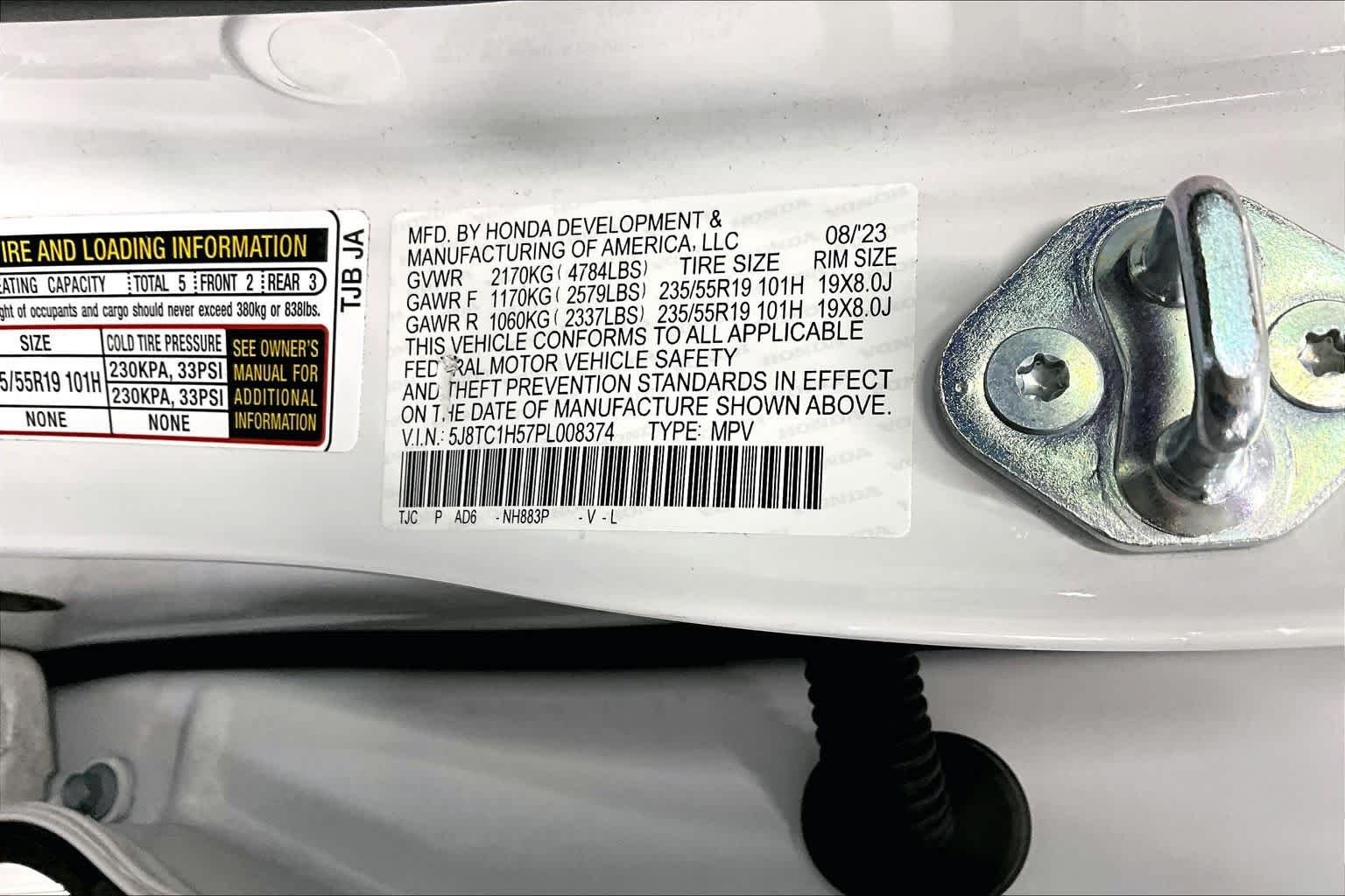 Used 2023 Platinum White Pearl Acura w/Technology Package image 33