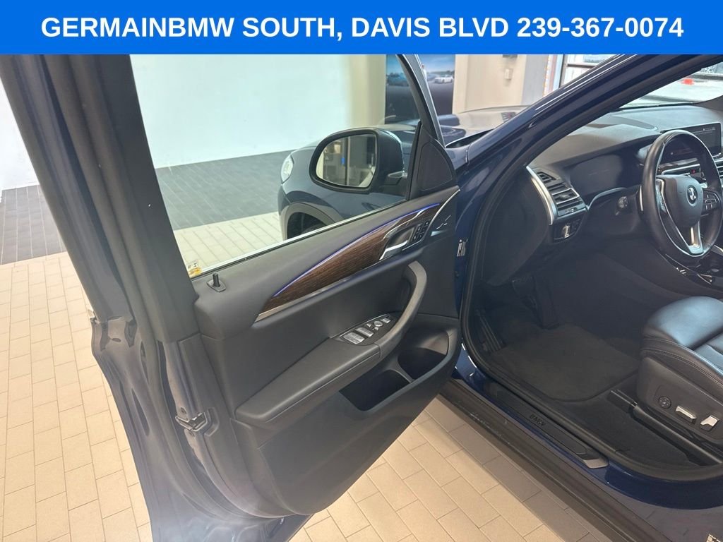 Certified Used 2022 Blue Metallic BMW sDrive30i image 9