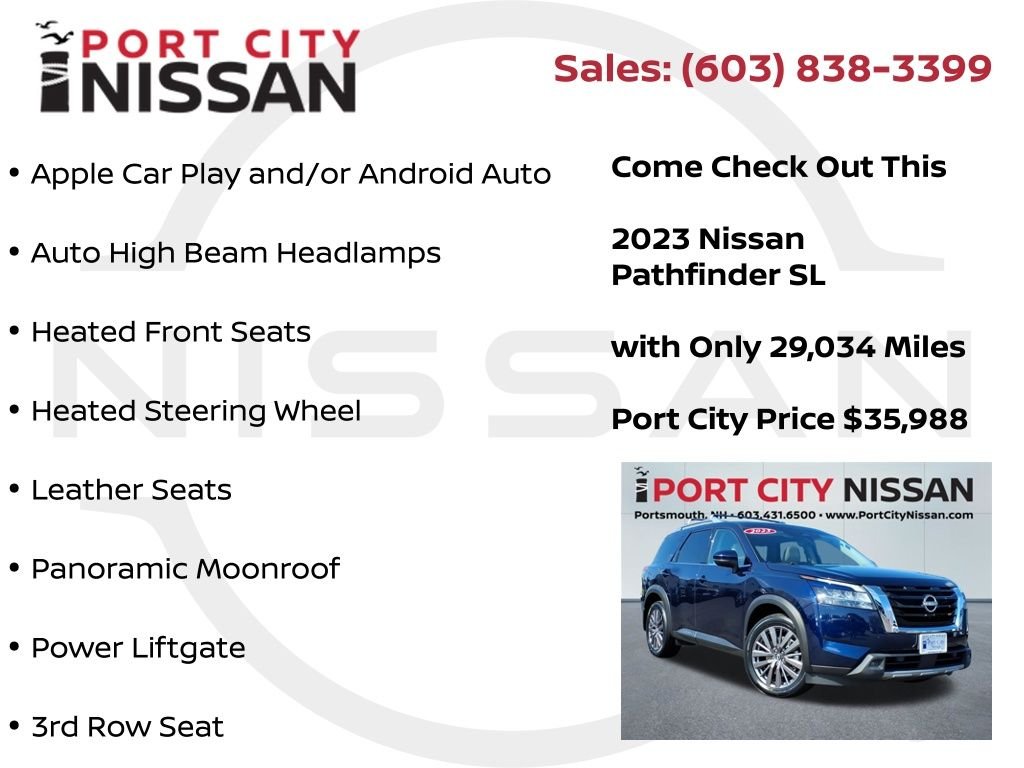 Used 2023 Deep Ocean Blue Nissan SL v6 premium image 15
