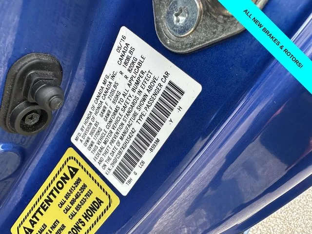 Used 2016 Blue Honda EX-L image 30