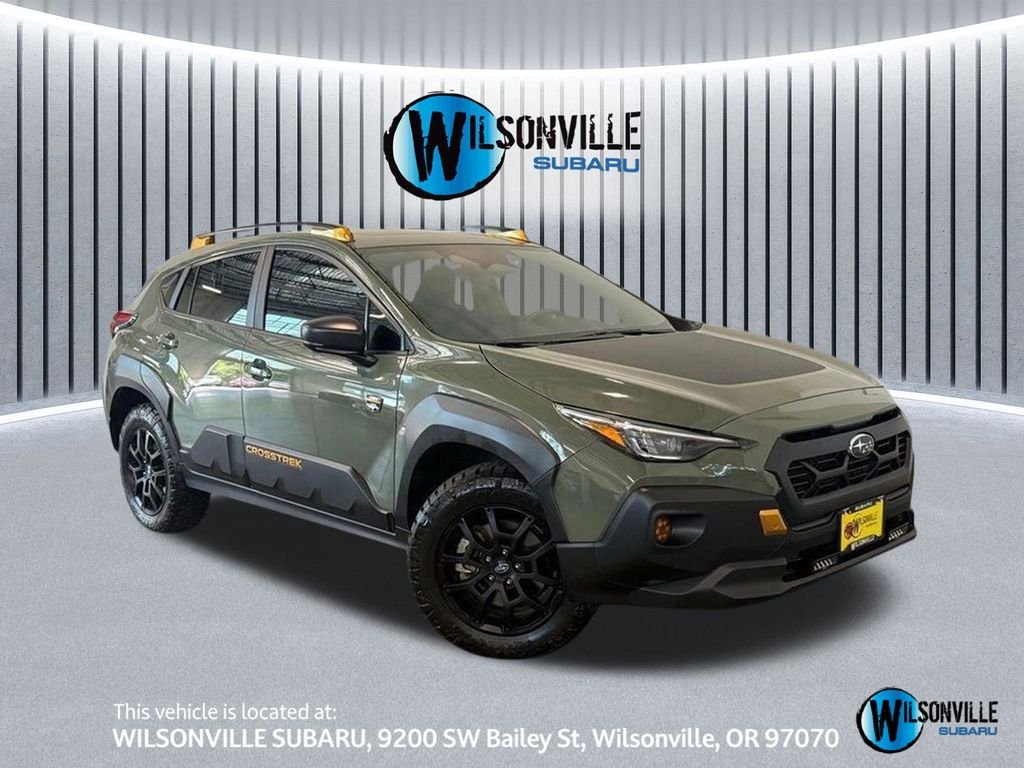 Certified Used 2025 Green Subaru Wilderness image 1