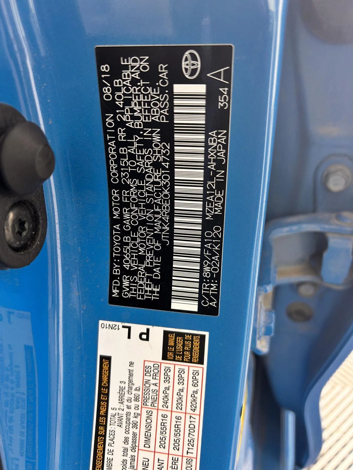 Used 2019 Blue Flame Toyota SE image 22