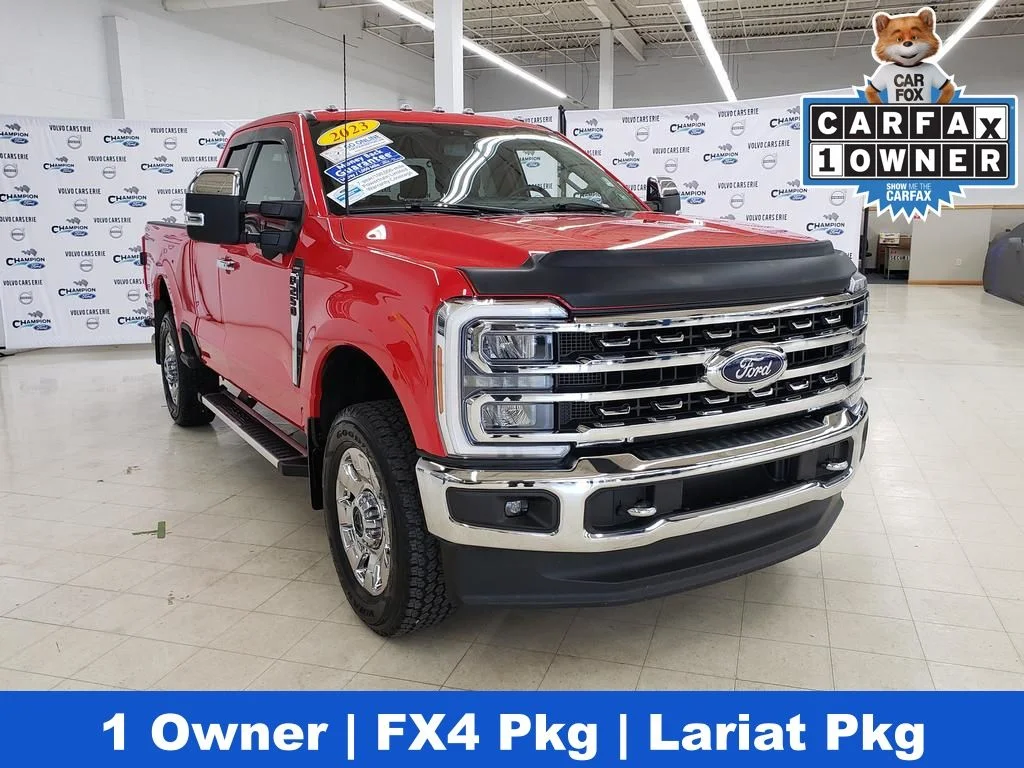 Certified Used 2023 Race Red Ford Lariat image 1