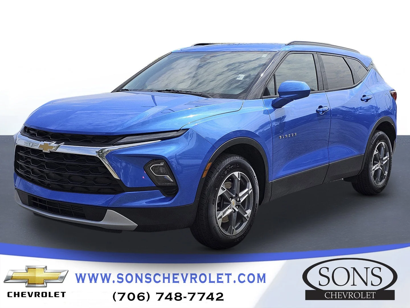 New 2024 Riptide Blue Metallic Chevrolet 2LT image 2