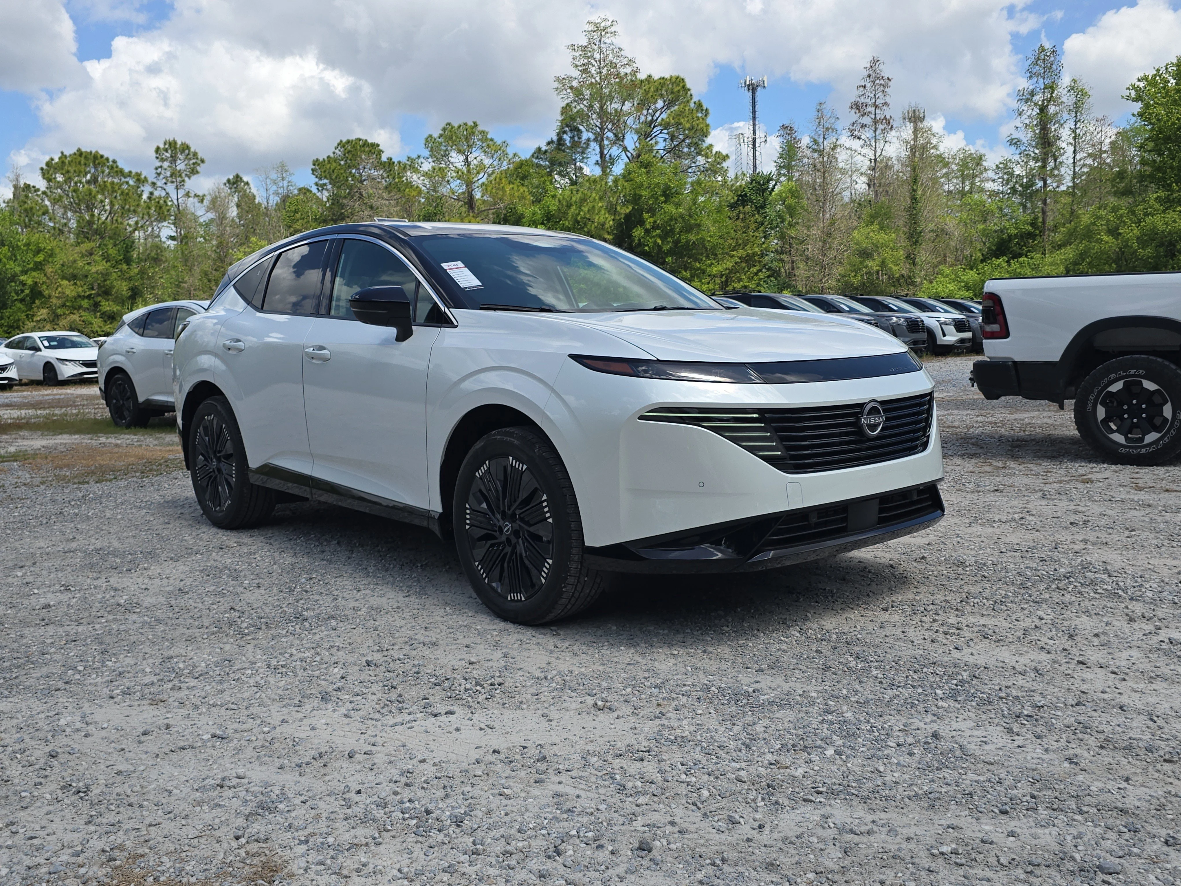 New 2026 Everest White Pearl TriCoat / Super Black Two-tone Nissan Platinum image 2