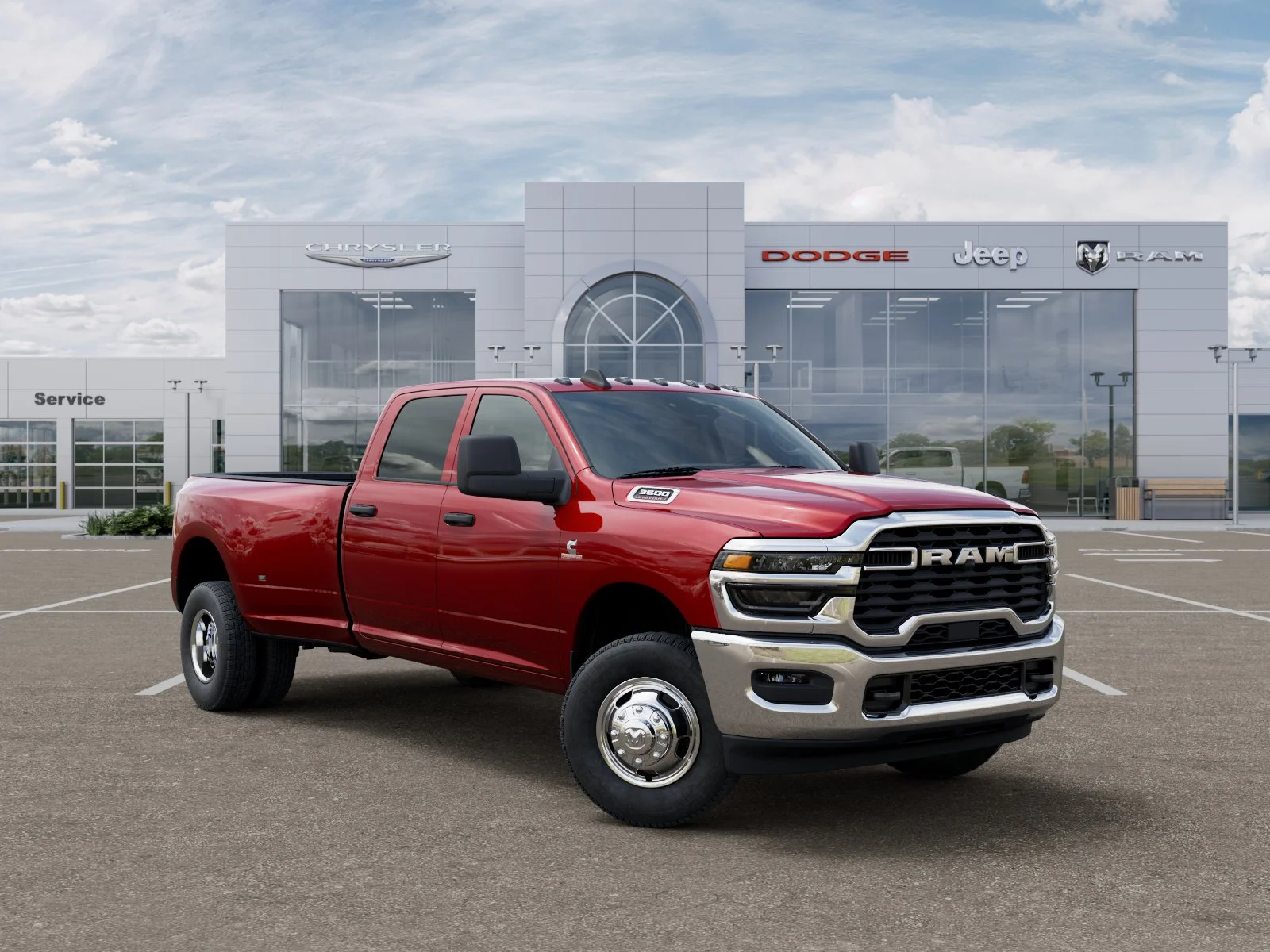 New 2026 Molten Red Pearl-Coat Exterior Paint RAM Tradesman image 14