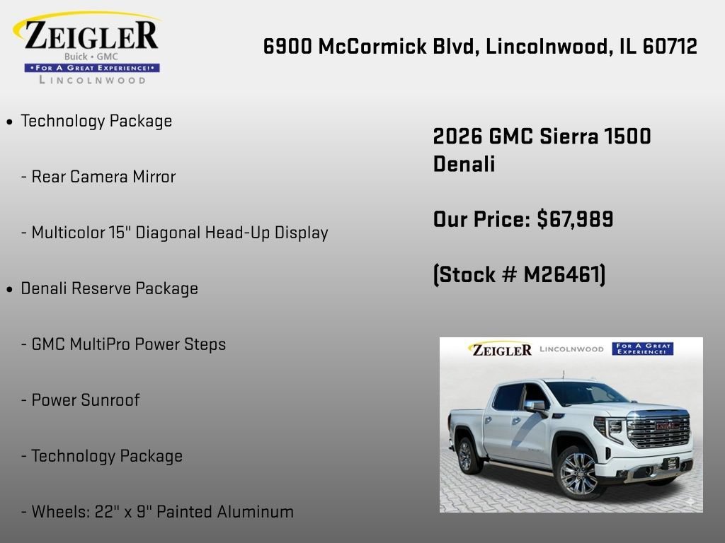 New 2026 Glacier White Tricoat GMC Denali image 6