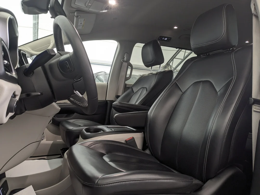 Certified Used 2023 Grey Chrysler Touring L - - AWD - Caprice Leather - Heated Seats & Wheel - Blind Spot & More! image 14