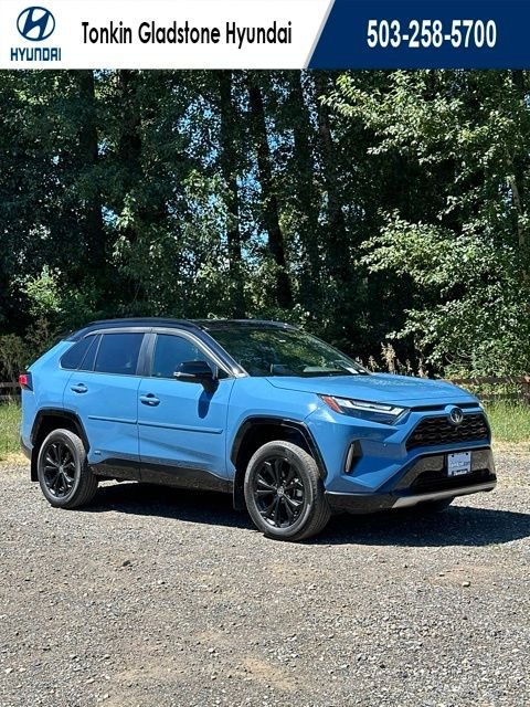 Used 2022 Cavalry Blue/Midnight Black Metallic Toyota XSE image 1