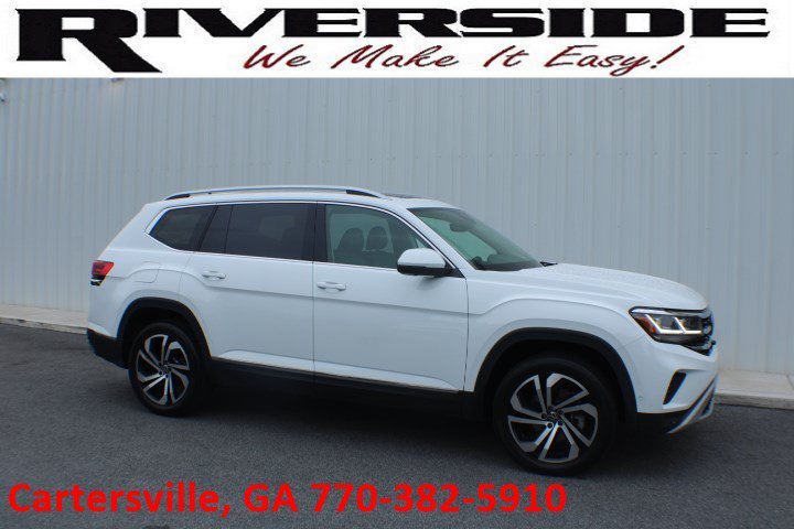 Used 2021 White Volkswagen 3.6L V6 SEL Premium image 1