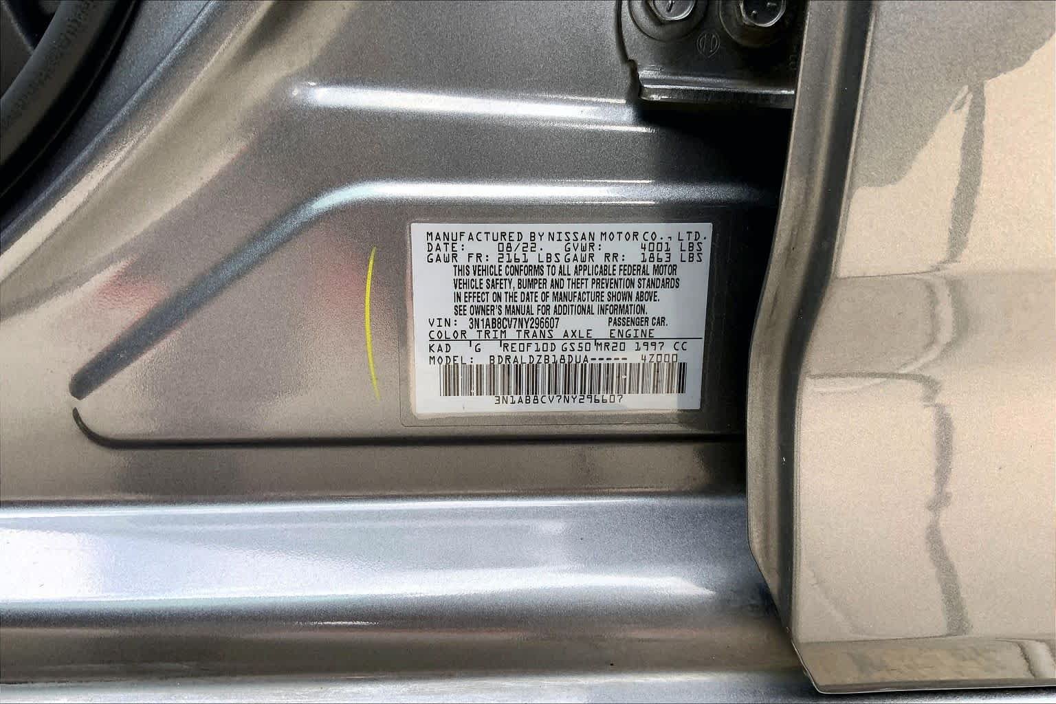 Used 2022 Gun Metallic Nissan SV image 34
