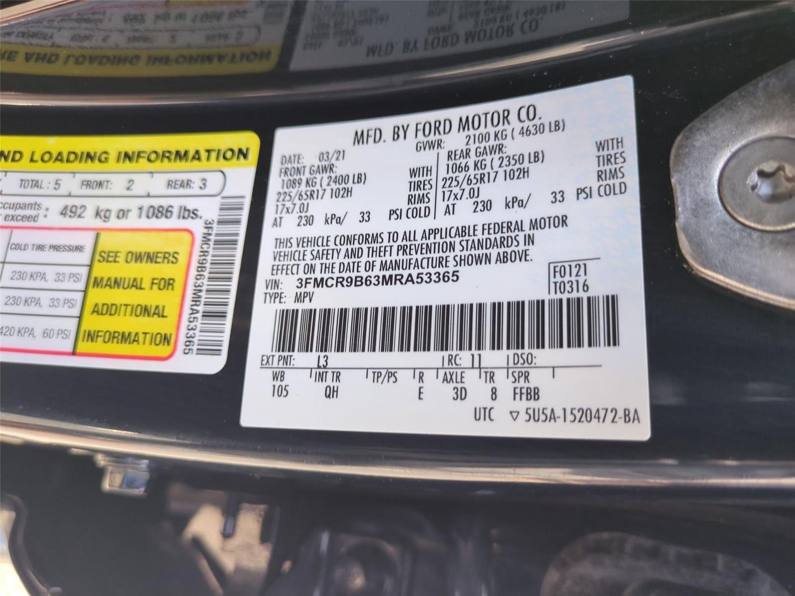 Used 2021 Alto Blue Metallic Tinted Clearcoat Ford Big Bend image 42