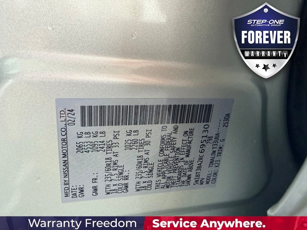 Used 2024 Silver Nissan SV image 40