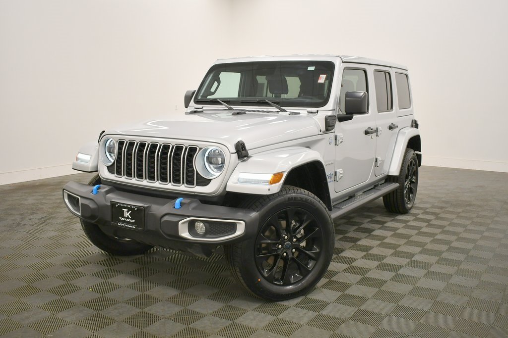 Used 2024 Jeep Wrangler 4xe Sahara 4XE with VIN 1C4RJXP68RW275195 for sale in Rochester, Minnesota