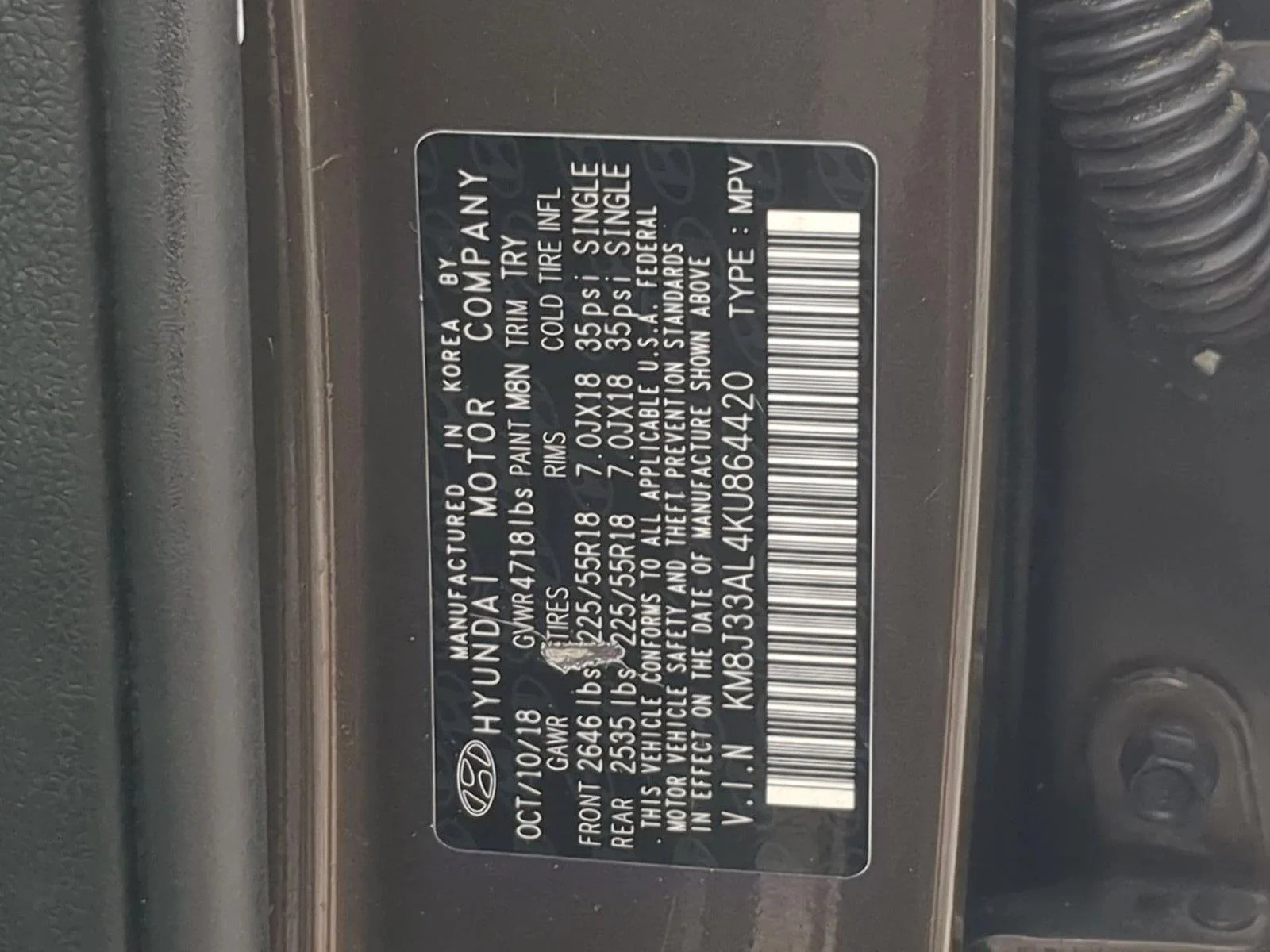 Used 2019 Sage Brown Hyundai Limited image 22