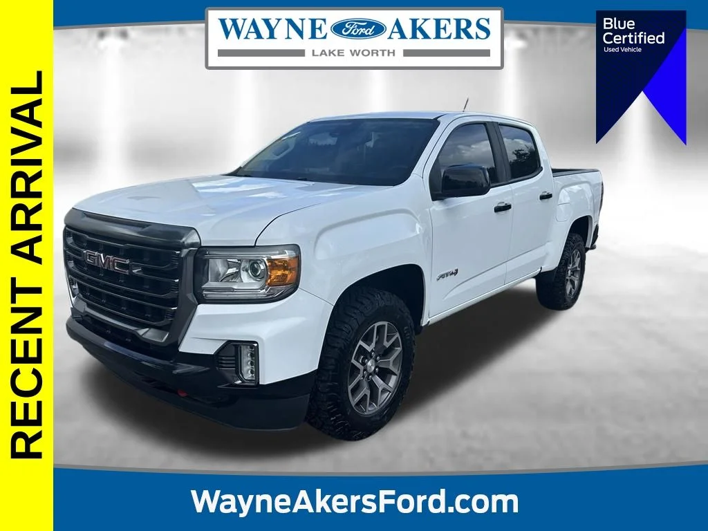 Used 2021 Summit White GMC AT4 w/Leather image 1