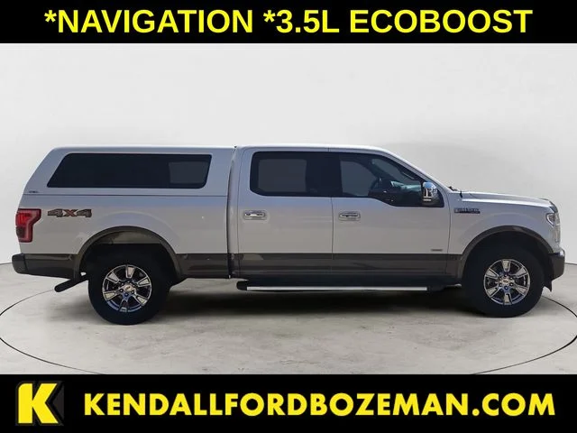 Used 2017 White Platinum Metallic Tri-Coat Ford Lariat image 4