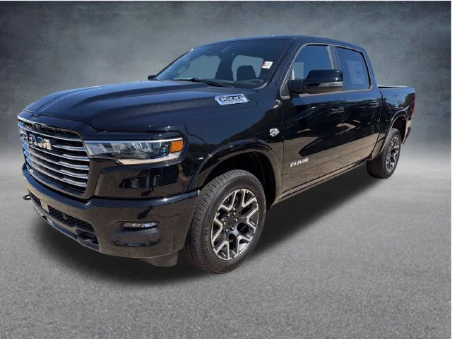 New 2027 Diamond Black Crystal Pearl-Coat Exterior Paint RAM Laramie image 3
