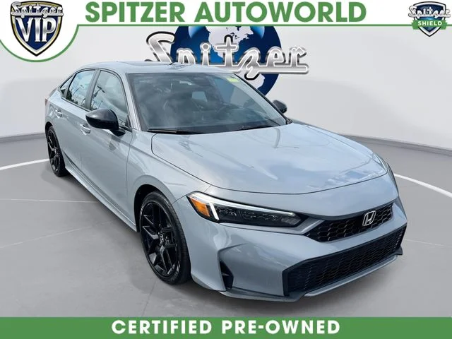 2025 Honda Civic Hybrid Sedan Front-Wheel Drive Continuously Variable Transmission