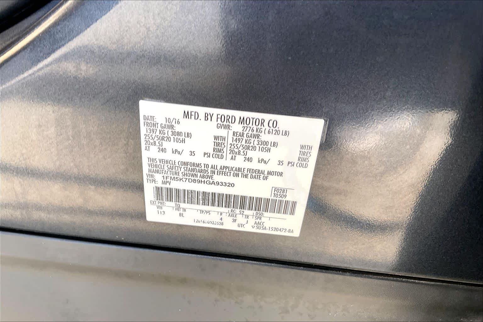 Used 2017 Smoked Quartz Metallic Tinted Clearcoat Ford XLT image 36