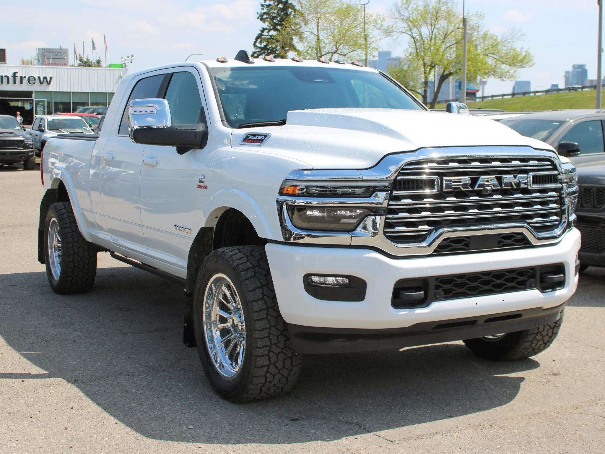 New 2026 White RAM Limited Longhorn*, 2 Inch BDS Lift, Forged 22 Inch Wheels, 35 Inch Tires image 13