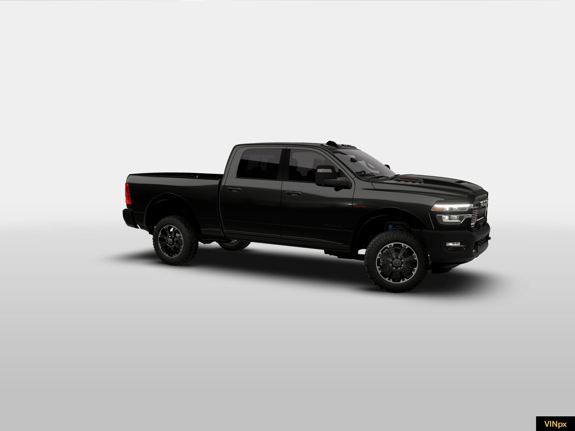 New 2026 Diamond Black Crystal Pearl-Coat Exterior Paint RAM REBEL image 7