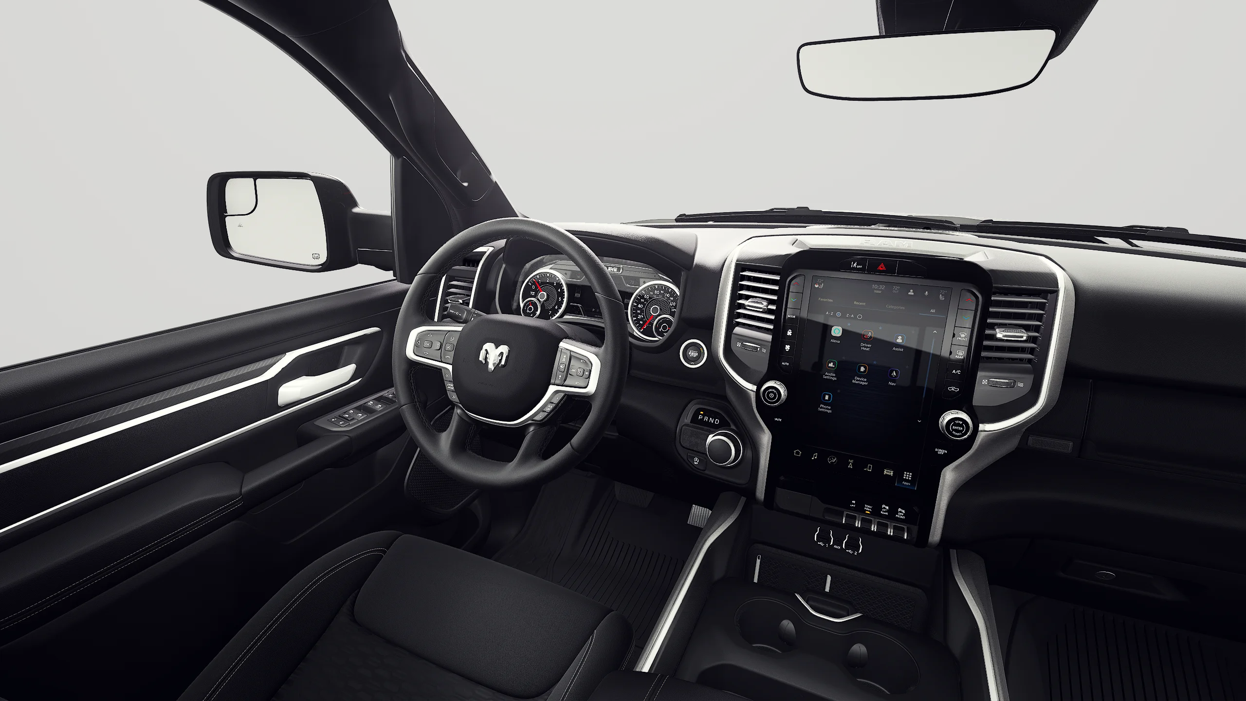 New 2027 Diamond Black Crystal Pearl-Coat Exterior Paint RAM BIG HORN image 8