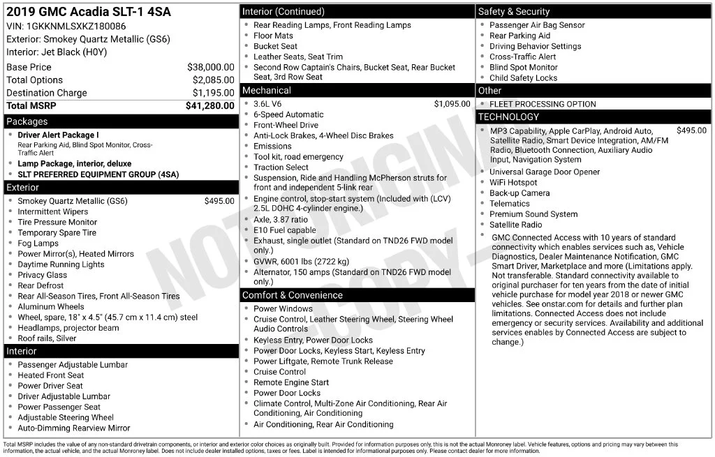 Used 2019 Smokey Quartz Metallic GMC SLT-1 image 41