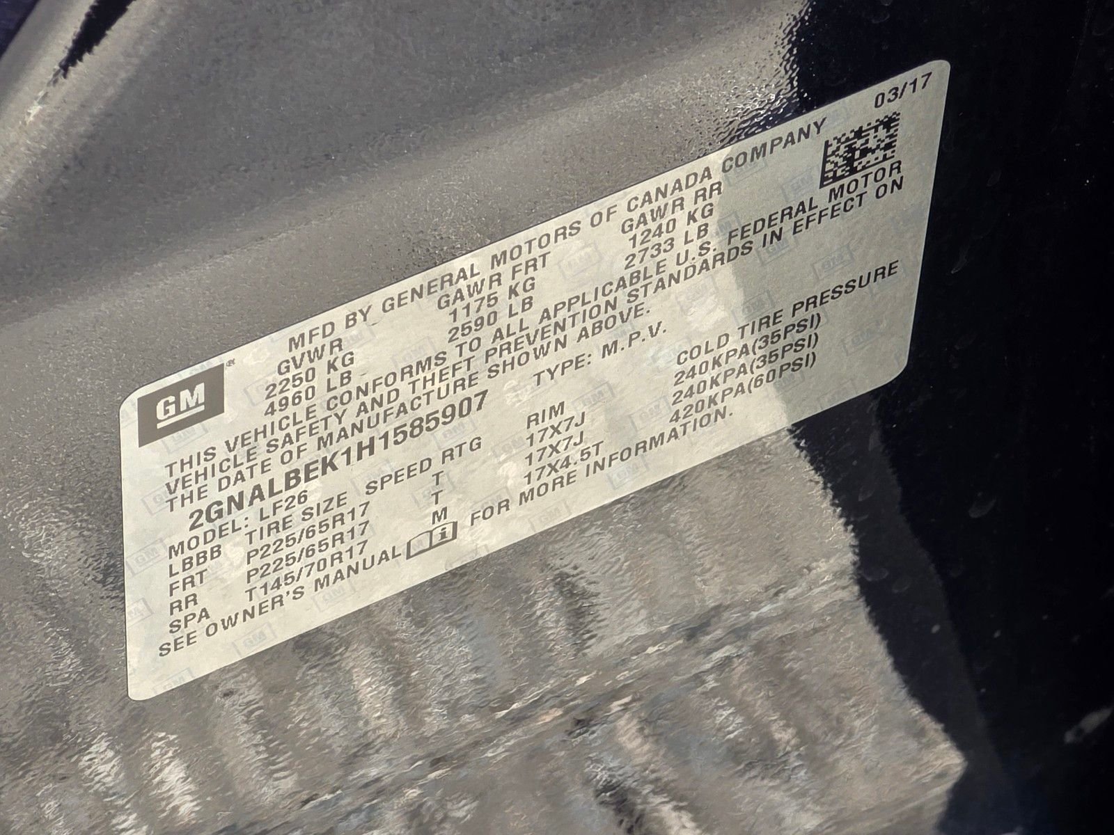 Used 2017 Blue Velvet Metallic Chevrolet LS image 22