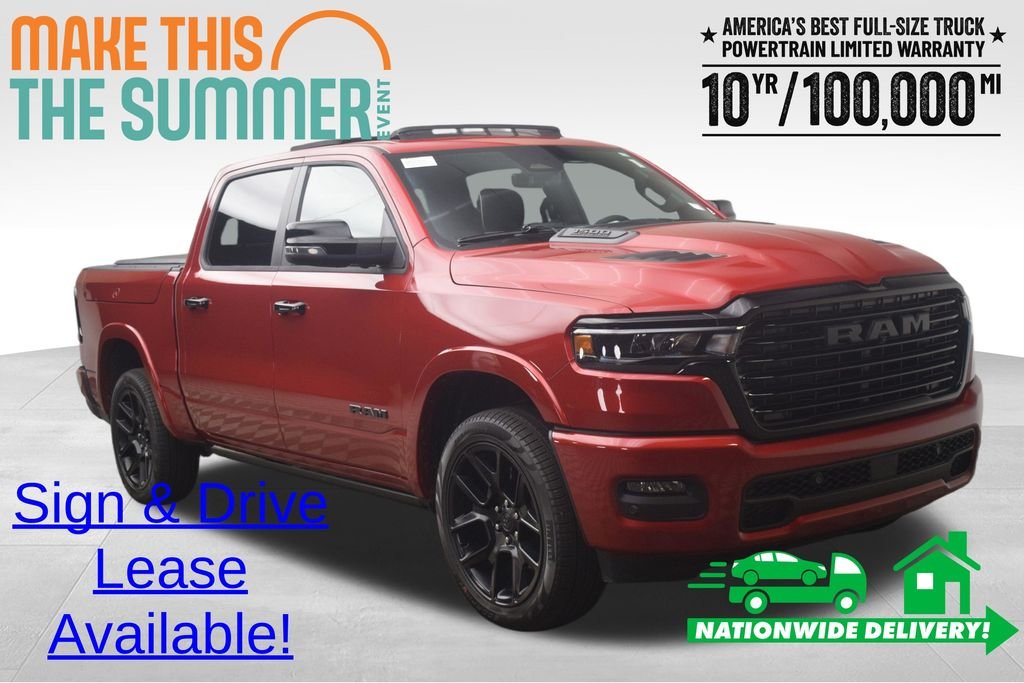New 2026 Molten Red Pearl-Coat Exterior Paint RAM Laramie image 1