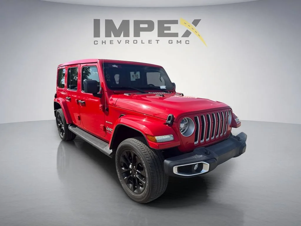 Used 2021 Red Jeep Unlimited Sahara image 5