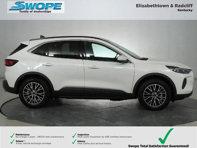 New 2025 Star White Metallic Tri-coat Ford Plug-in Hybrid image 3