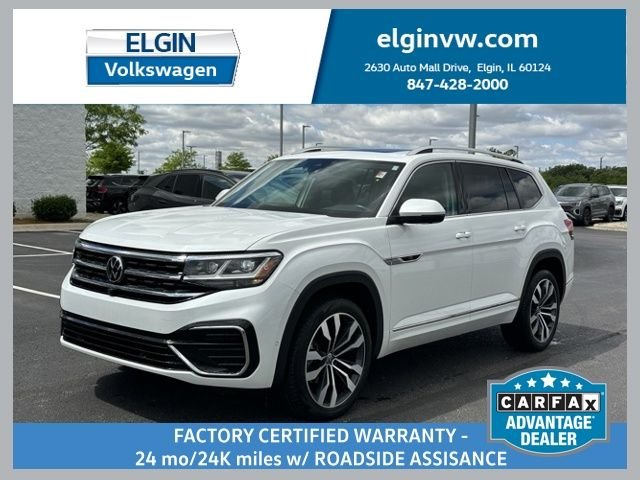 Certified Used 2023 White Volkswagen 3.6L V6 SEL Premium R-Line image 1
