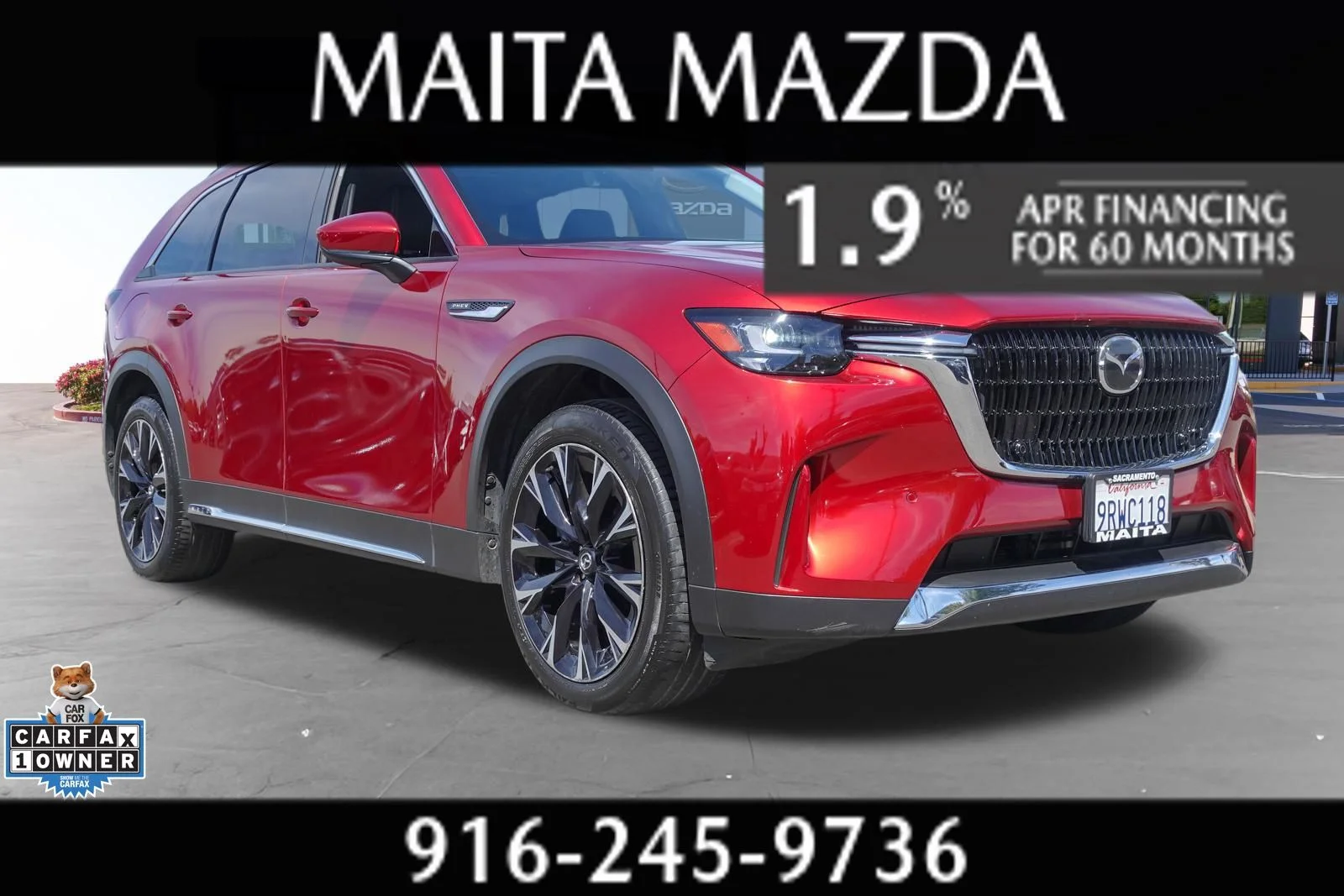 Certified Used 2024 Soul Red Crystal Metallic Mazda Premium image 1