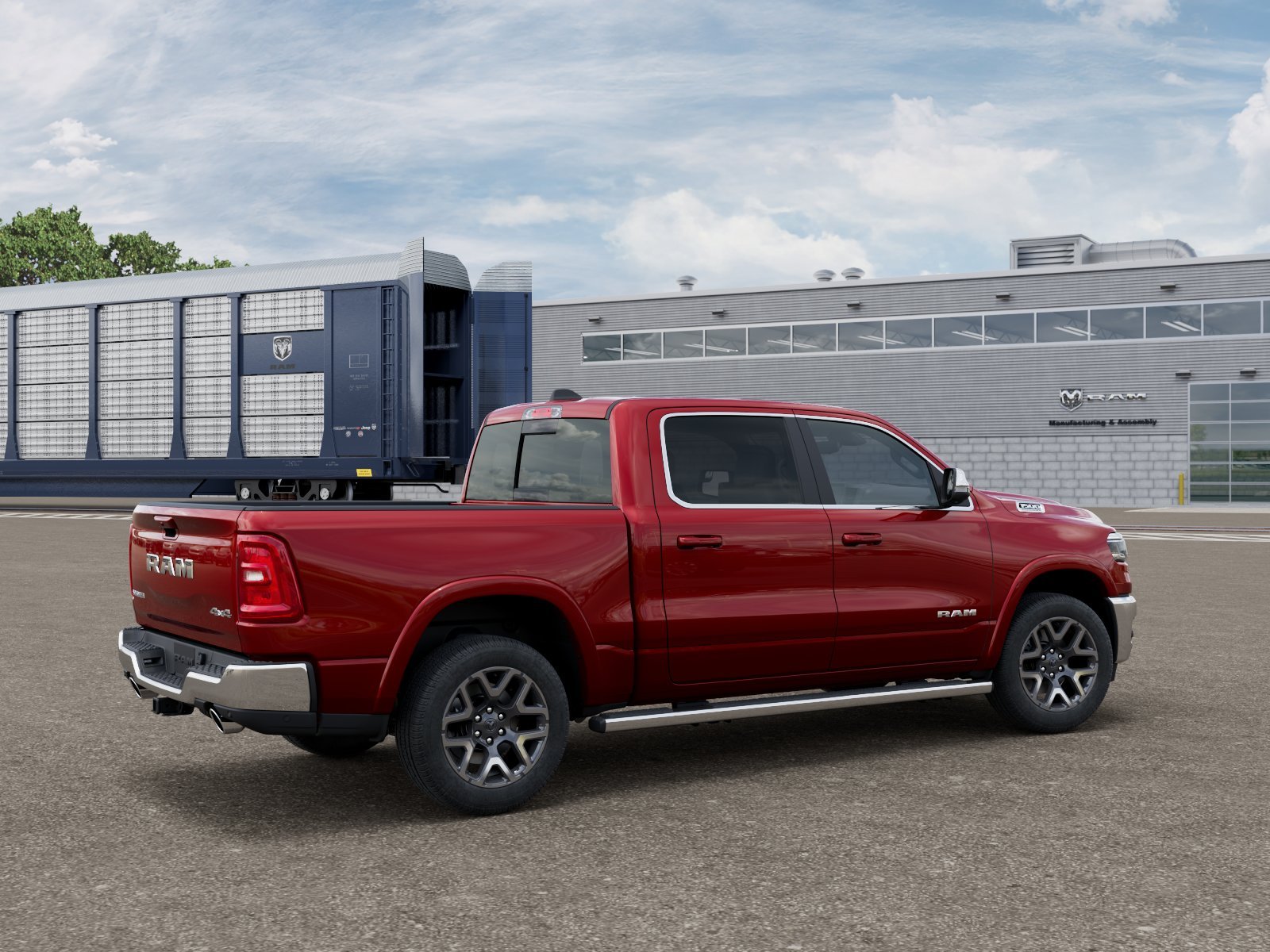 New 2026 Molten Red Pearl-Coat Exterior Paint RAM LARAMIE image 2