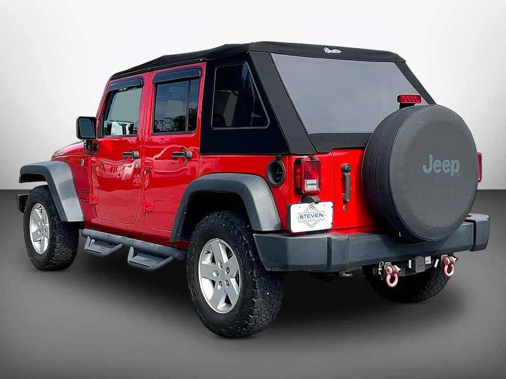 Used 2017 Red Clearcoat Jeep Unlimited Sport image 4