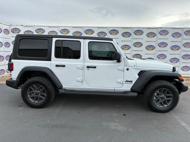 White 2024 Jeep Wrangler Sport S 4-Door 4WD SUV / Crossover Four-Wheel Drive 8-Speed Automatic