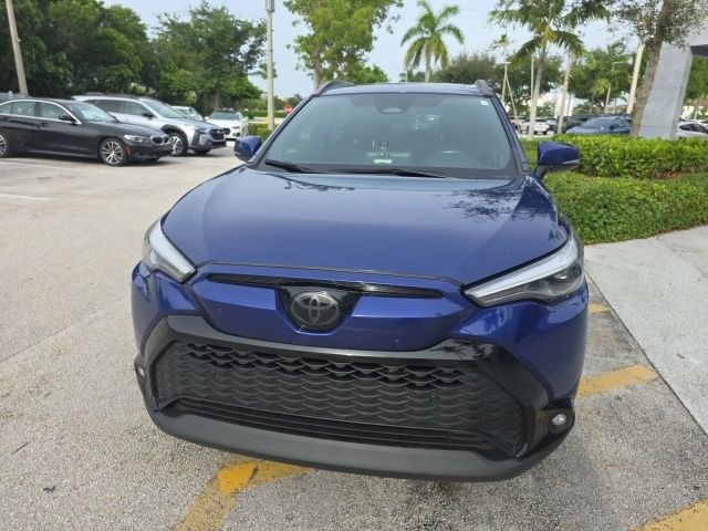Used 2024 Blue Toyota Hybrid XSE image 2