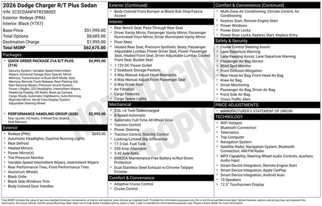 New 2026 Redeye Dodge R/T Plus image 43
