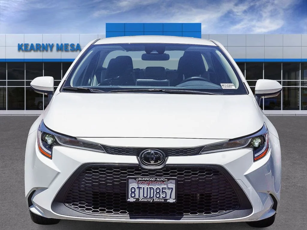 Used 2021 White Toyota LE image 2