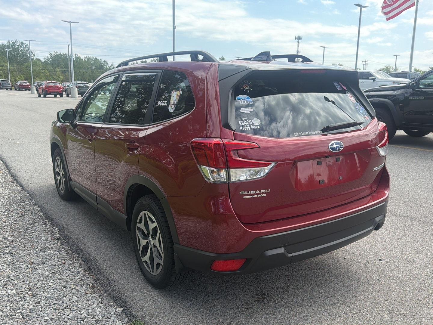 Used 2024 Crimson Red Pearl Subaru Premium image 6