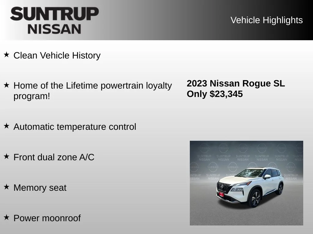 Used 2023 White Nissan SL image 8
