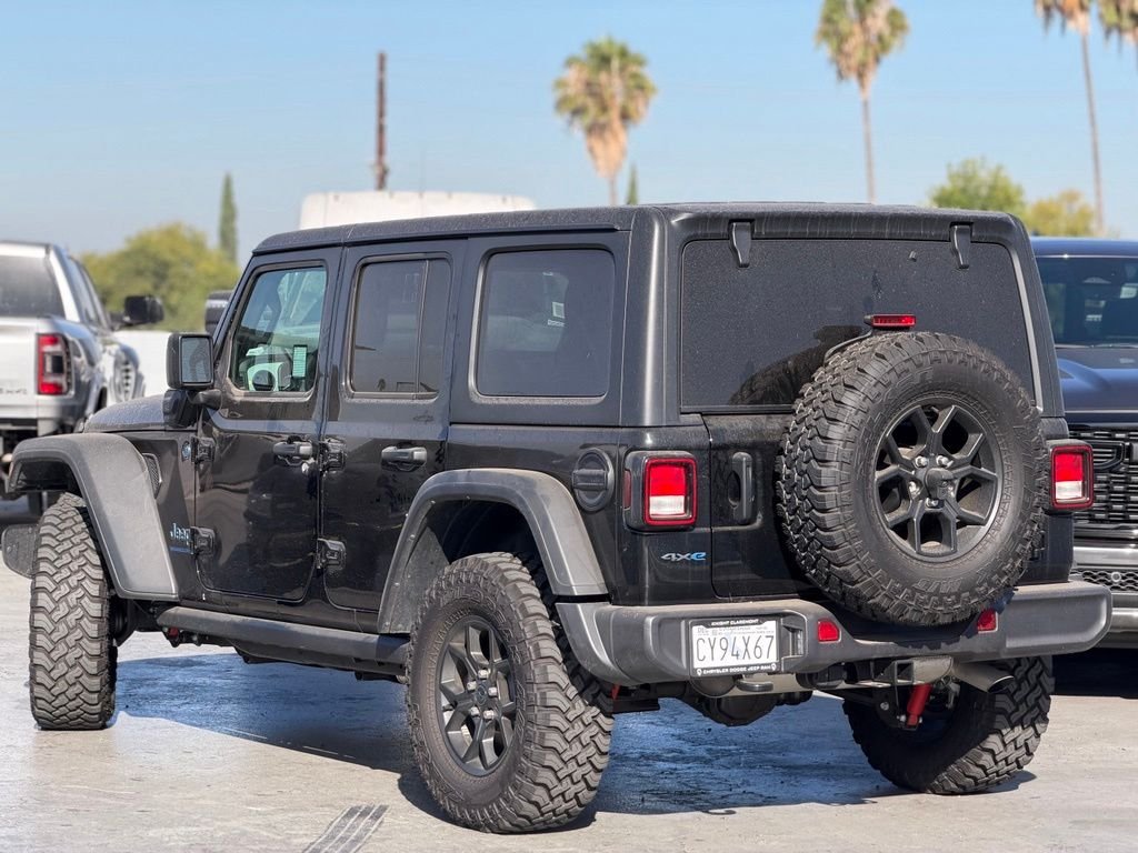Used 2025 Black Clearcoat Jeep Willys 4xe image 2