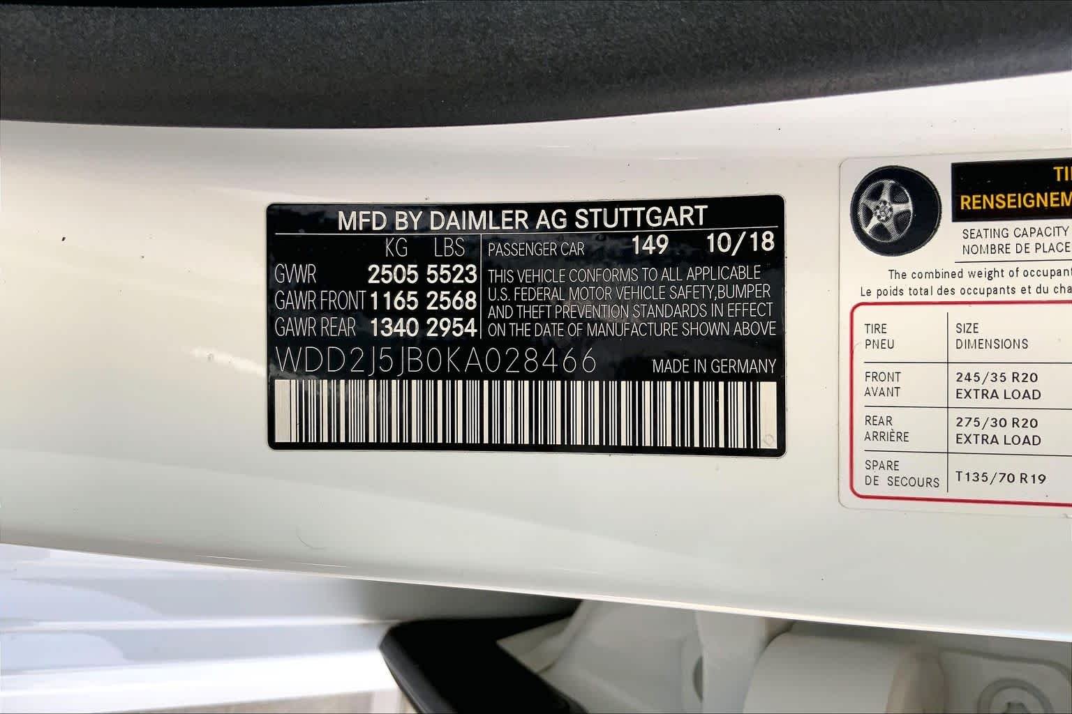 Used 2019 Polar White Mercedes-Benz CLS 450 image 28