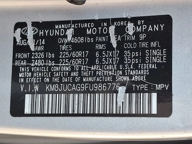 Used 2015 Silver Hyundai SE image 30
