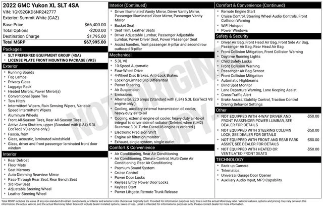 Used 2022 White GMC SLT image 9