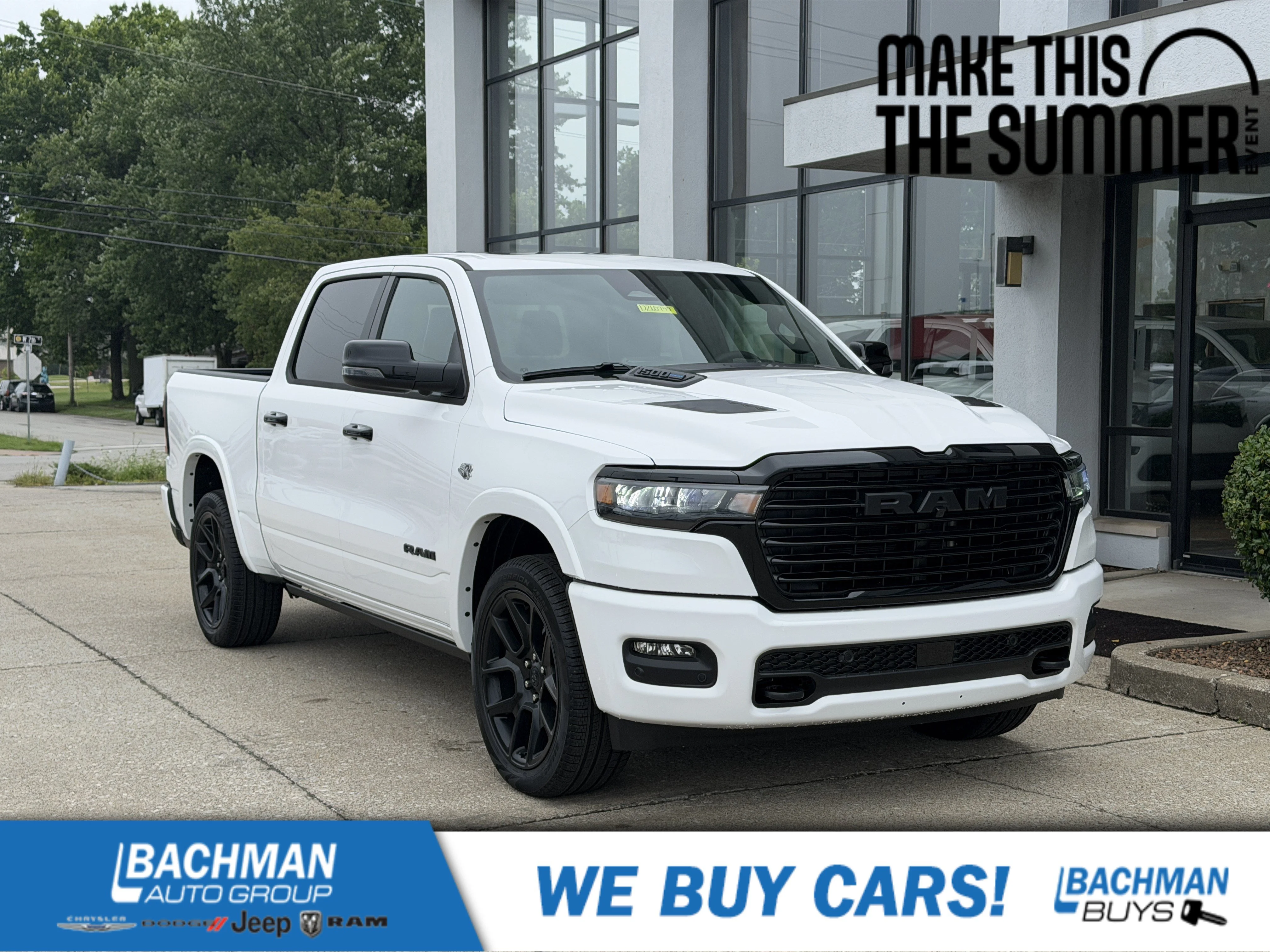 New 2026 Bright White Clear-Coat Exterior Paint RAM Laramie image 1