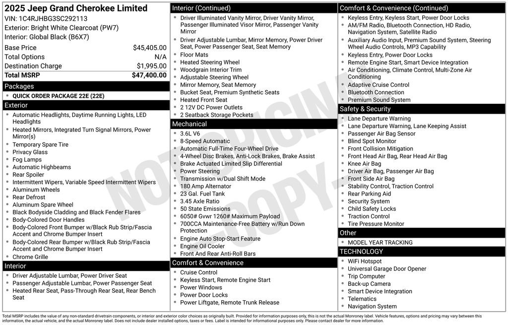 Used 2025 White Jeep Limited image 28